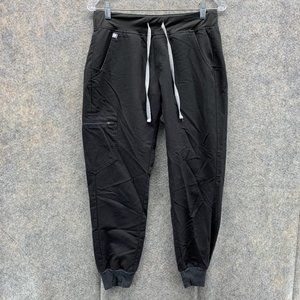 Figs Zamora Jogger Scrub Women Small Black Technical Medical Pants Stretch